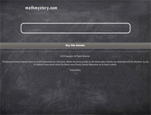 Tablet Screenshot of mathmystery.com